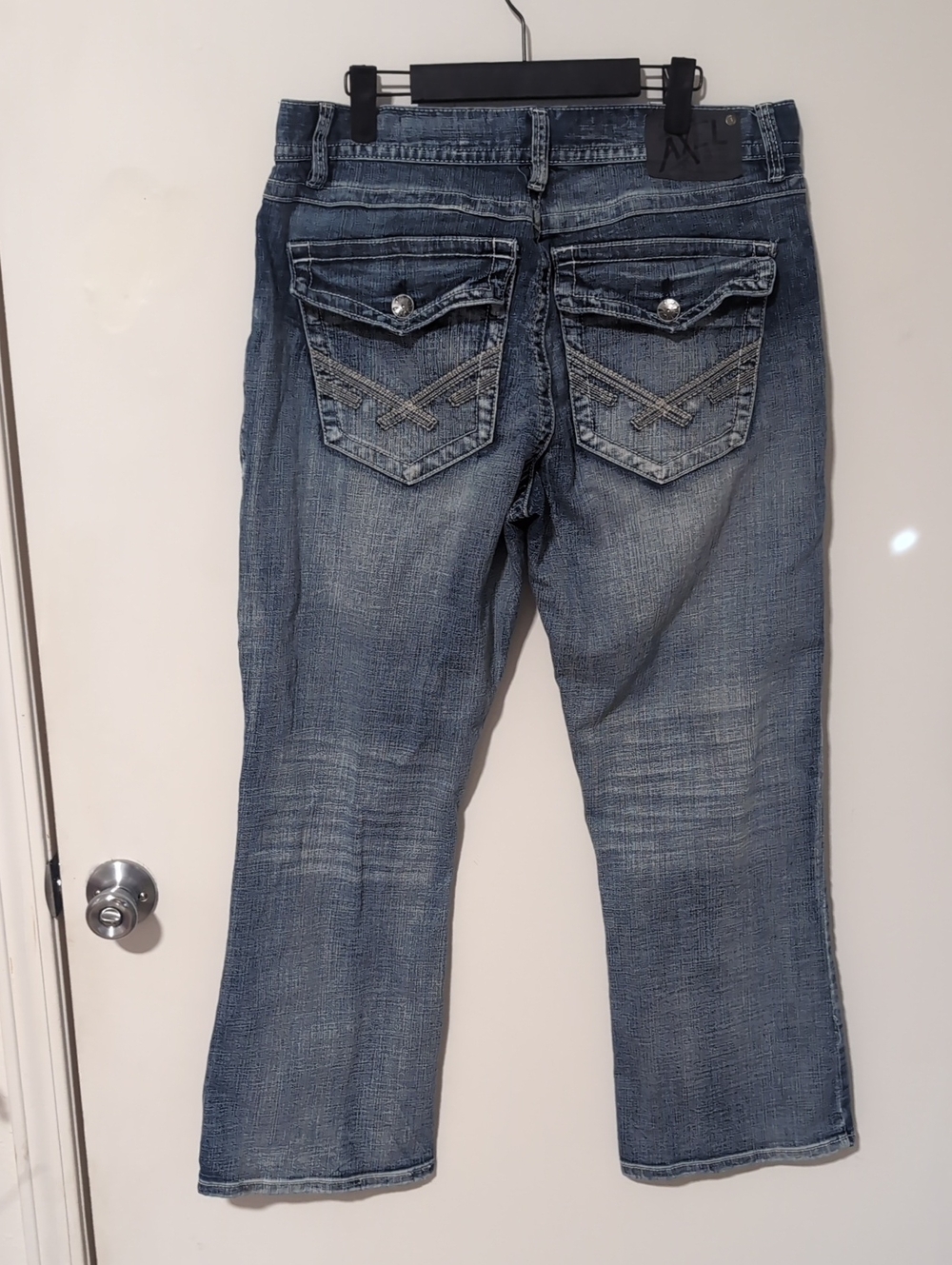 Axel Men's Distressed Bootcut Jeans